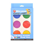 Micador Low Mess Tempera Paint Discs - 6 colors