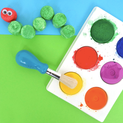 Micador Low Mess Tempera Paint Discs - 6 colors