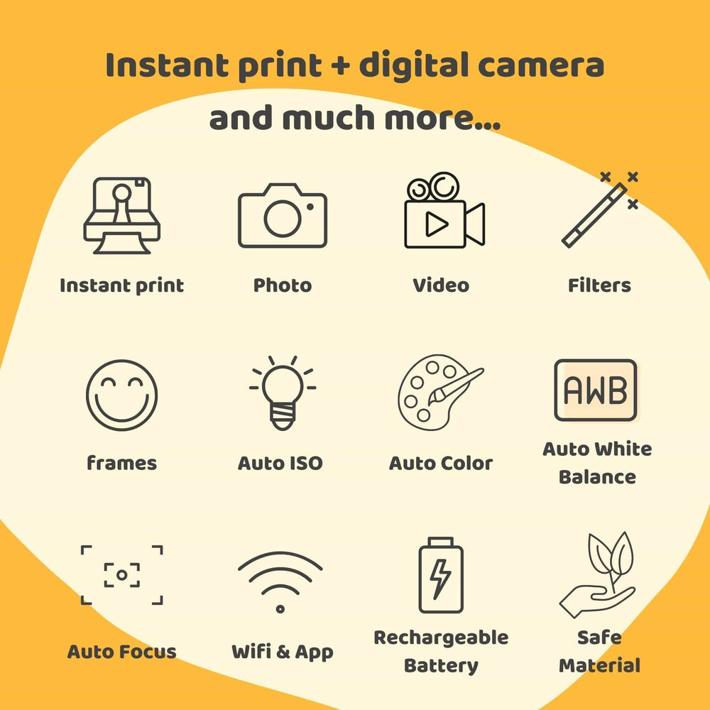 Kidmento Instant Print Digital Camera
